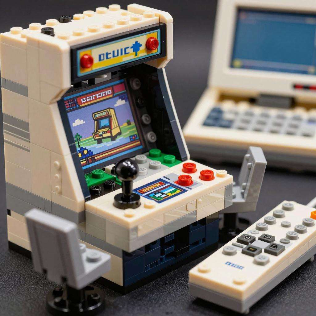 乐高复古街机套装亮相，怀旧迷你游戏机拼装体验(图1)