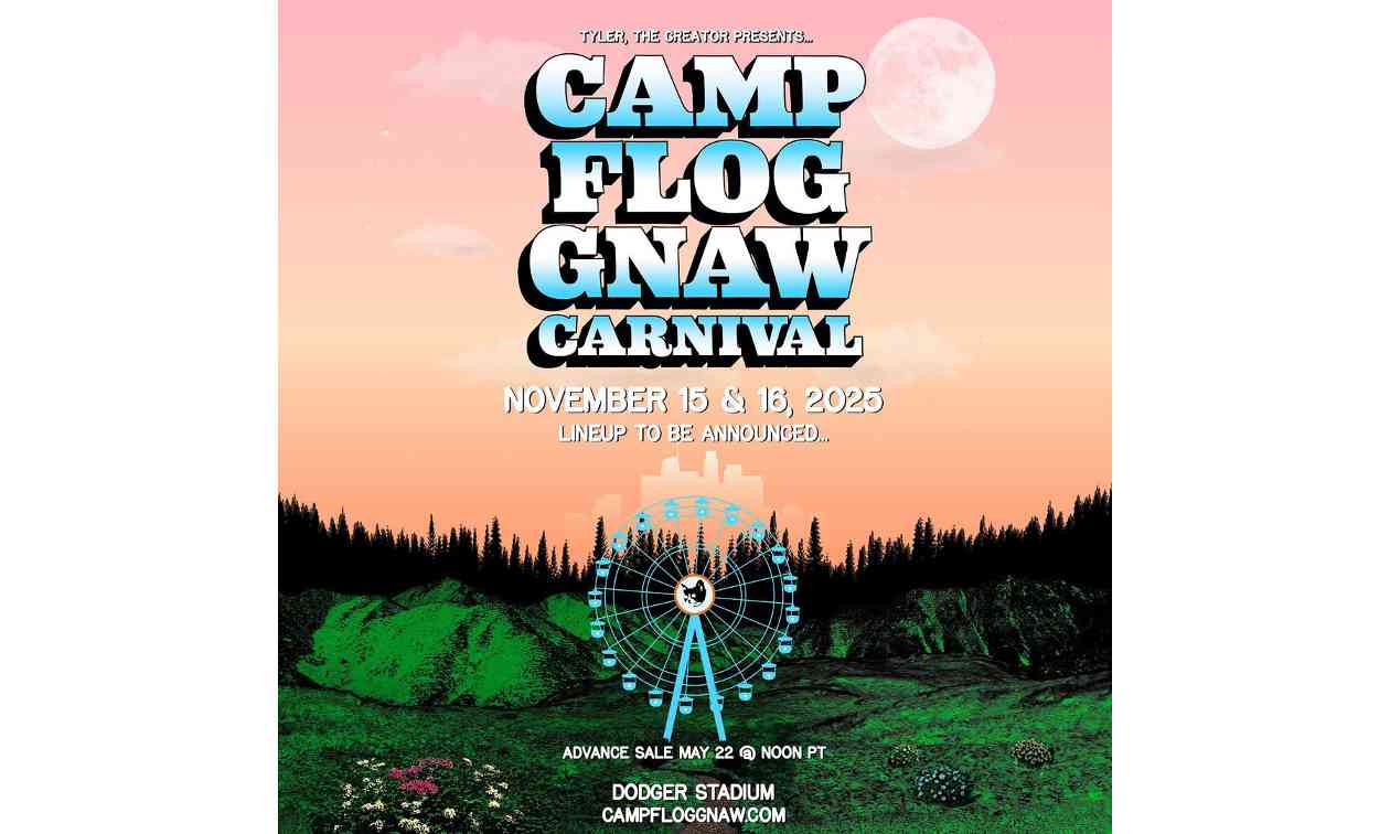 Tyler, the Creator 公布 2025 Camp Flog Gna
